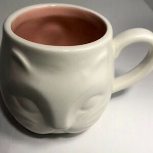 Smug Mug -White Cat Stylish Ceramic Coffee Cup,